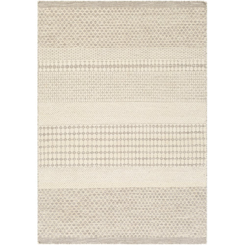 Claiborne Southwestern Handmade Flatweave Wool Ivory Area Rug Joss & Main